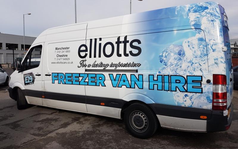 freezer van hire